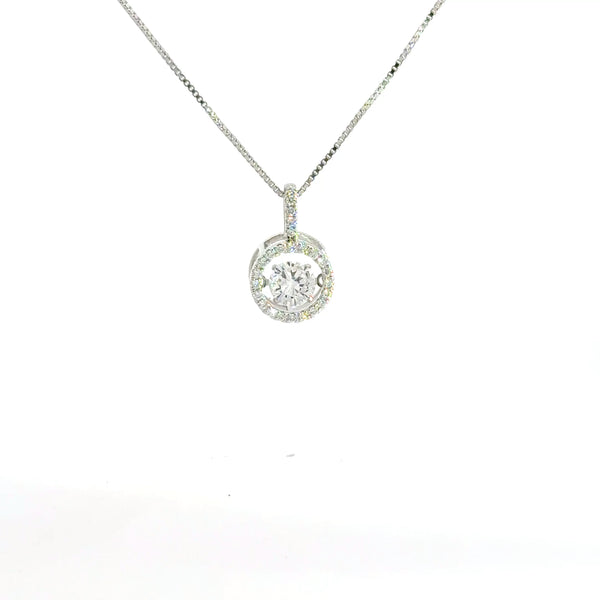 0.60 CTW Floating Lab-Grown Diamond Pendant