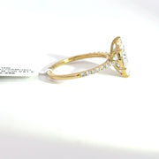 1.71 CTW Marquise-Cut Lab Grown Diamond Engagement Ring view 5