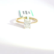 1.57 CTW Radiant-Cut Lab Grown Diamond Engagement Ring view 2