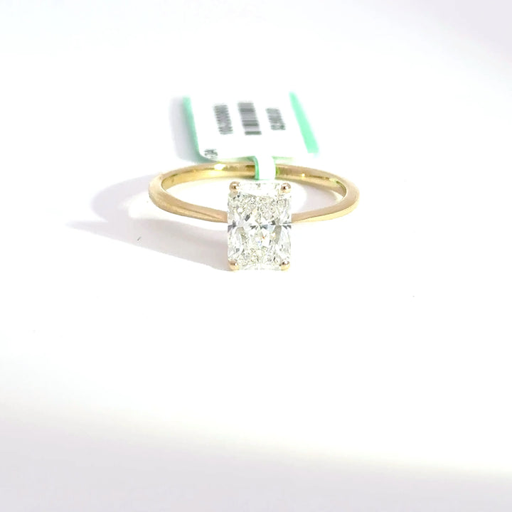 1.57 CTW Radiant-Cut Lab Grown Diamond Engagement Ring