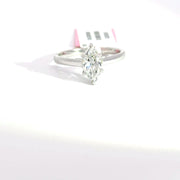 0.99 CTW Marquise-Cut Lab Grown Diamond Engagement Ring view 2