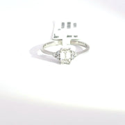 0.76 CTW Emerald-Cut Lab Grown Diamond Engagement Ring view 2