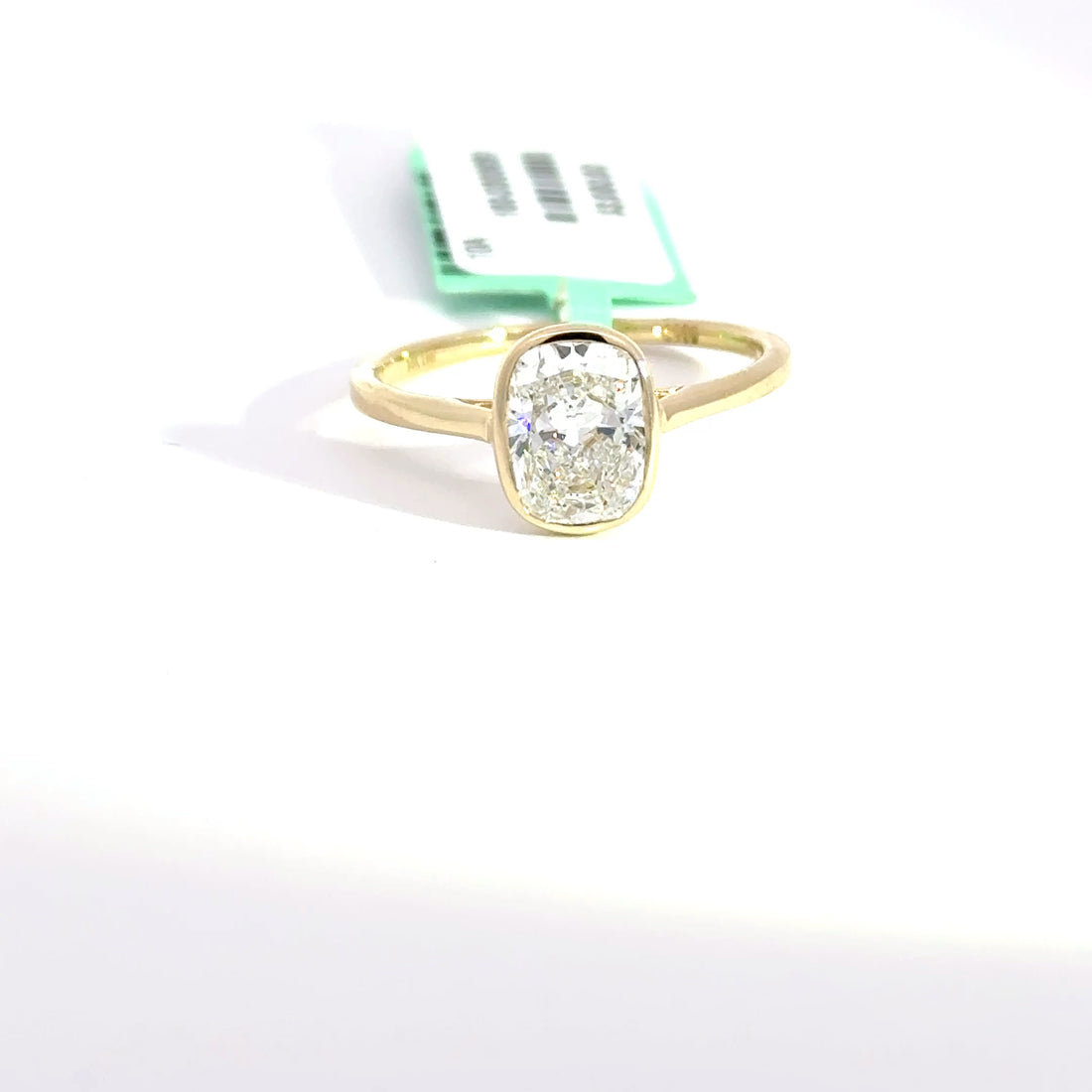 1.52 CTW Elongated Cushion-Cut Lab Grown Diamond Engagement Ring