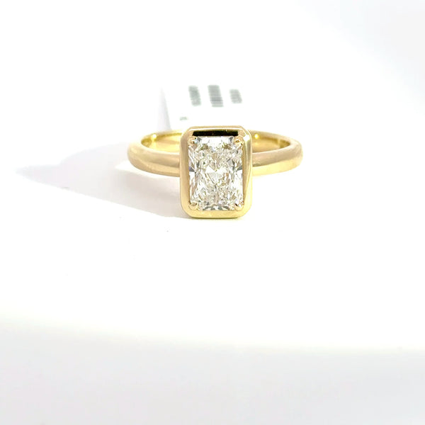1.59 CTW Radiant-Cut Lab Grown Diamond Engagement Ring