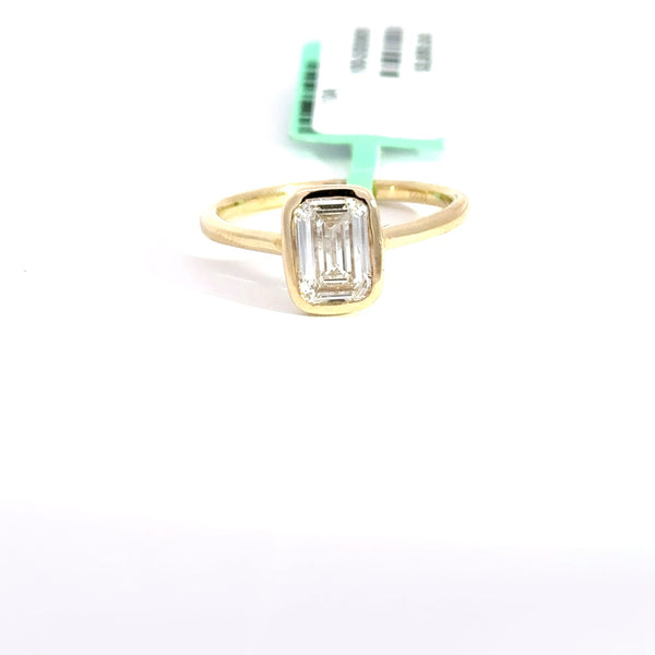 1.53 CTW Emerald-Cut Lab Grown Diamond Engagement Ring