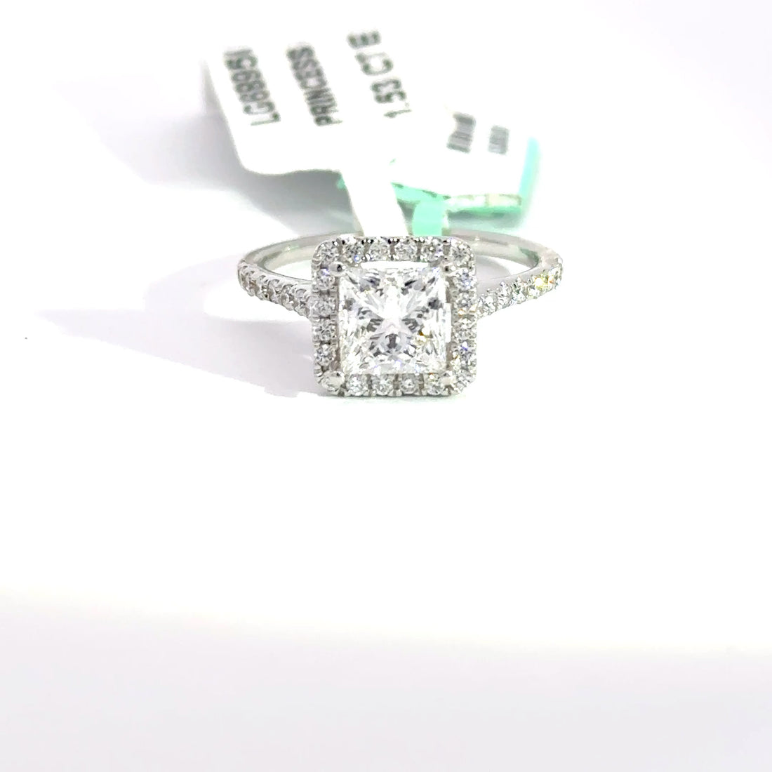 2.00 CTW Princess-Cut Lab Grown Diamond Engagement Ring