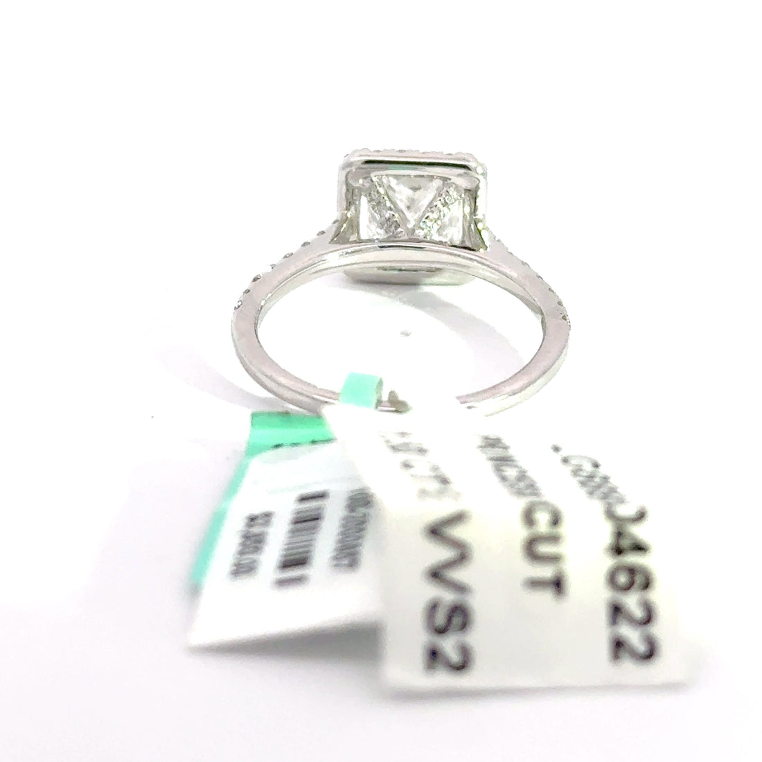 2.00 CTW Princess-Cut Lab Grown Diamond Engagement Ring