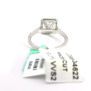 2.00 CTW Princess-Cut Lab Grown Diamond Engagement Ring view 4