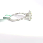 2.00 CTW Princess-Cut Lab Grown Diamond Engagement Ring view 5