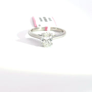 1.00 CTW Oval-Cut Lab Grown Diamond Engagement Ring view 2