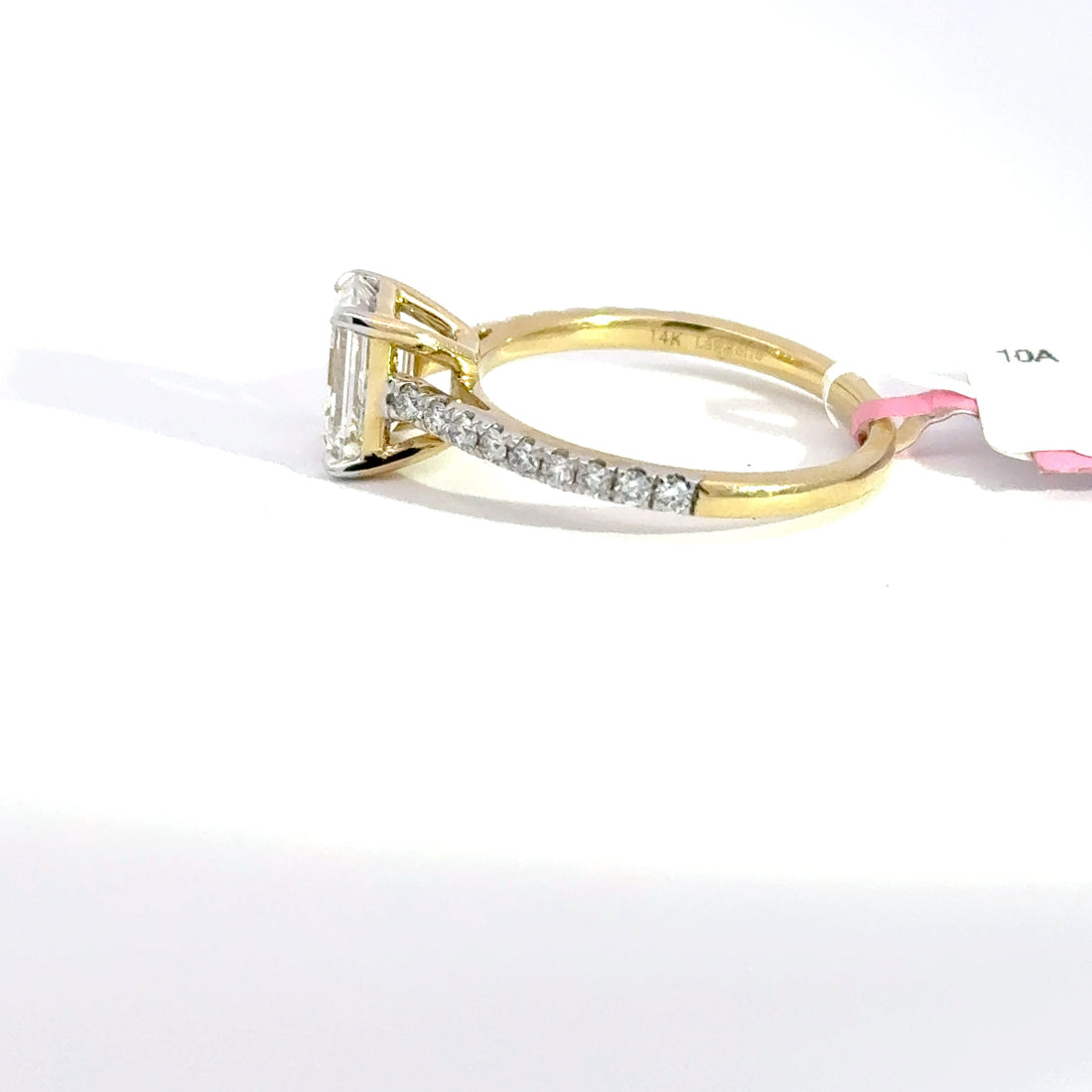 1.79 CTW Emerald-Cut Lab Grown Diamond Engagement Ring