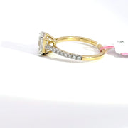 1.79 CTW Emerald-Cut Lab Grown Diamond Engagement Ring view 3