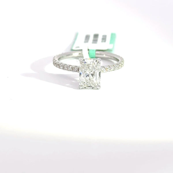 2.06 CTW Radiant-Cut Lab Grown Diamond Engagement Ring