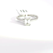 1.00 CTW Emerald-Cut Lab Grown Diamond Engagement Ring view 2