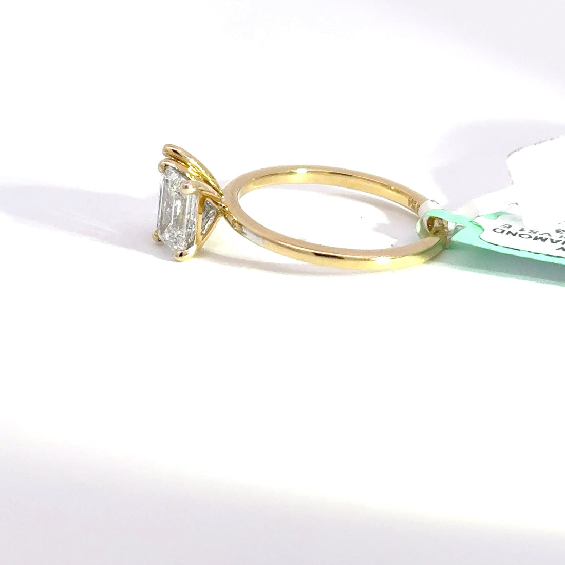 1.96 CTW Pear & Emerald Toi et Moi Lab Grown Diamond Engagement Ring
