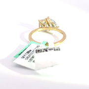 1.96 CTW Pear & Emerald Toi et Moi Lab Grown Diamond Engagement Ring view 4