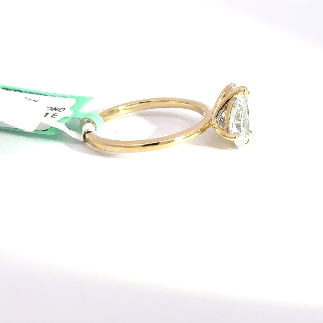 1.96 CTW Pear & Emerald Toi et Moi Lab Grown Diamond Engagement Ring