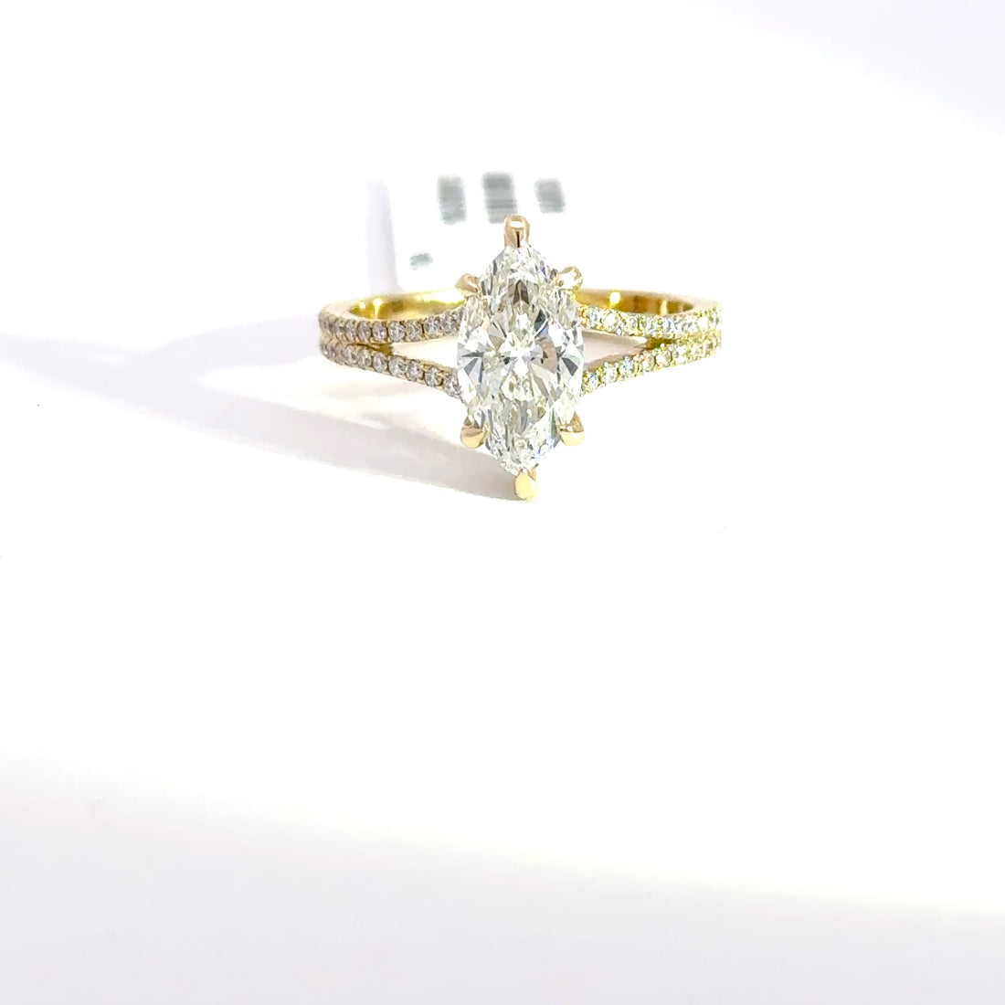 2.07 CTW Marquise-Cut Lab Grown Diamond Engagement Ring