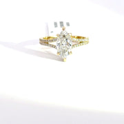 2.07 CTW Marquise-Cut Lab Grown Diamond Engagement Ring view 2