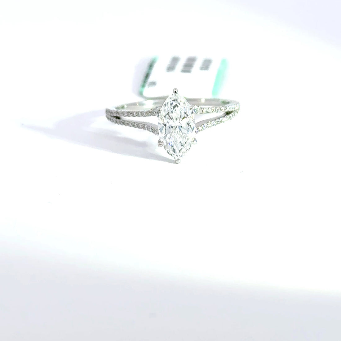 1.24 CTW Marquise-Cut Lab Grown Diamond Engagement Ring