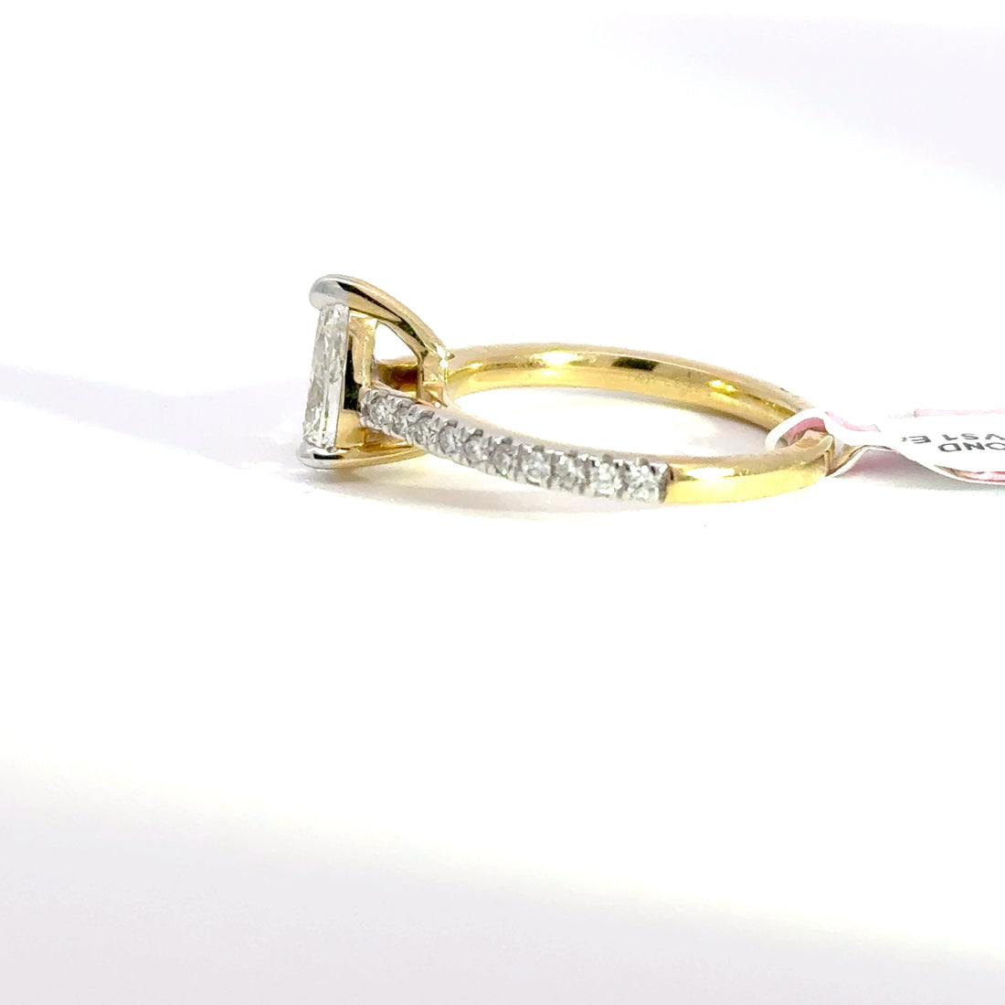 1.25 CTW Pear-Cut Lab Grown Diamond Engagement Ring