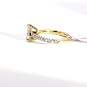 1.25 CTW Pear-Cut Lab Grown Diamond Engagement Ring view 3