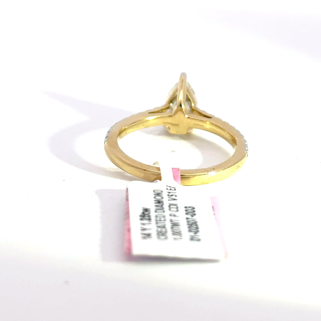1.25 CTW Pear-Cut Lab Grown Diamond Engagement Ring
