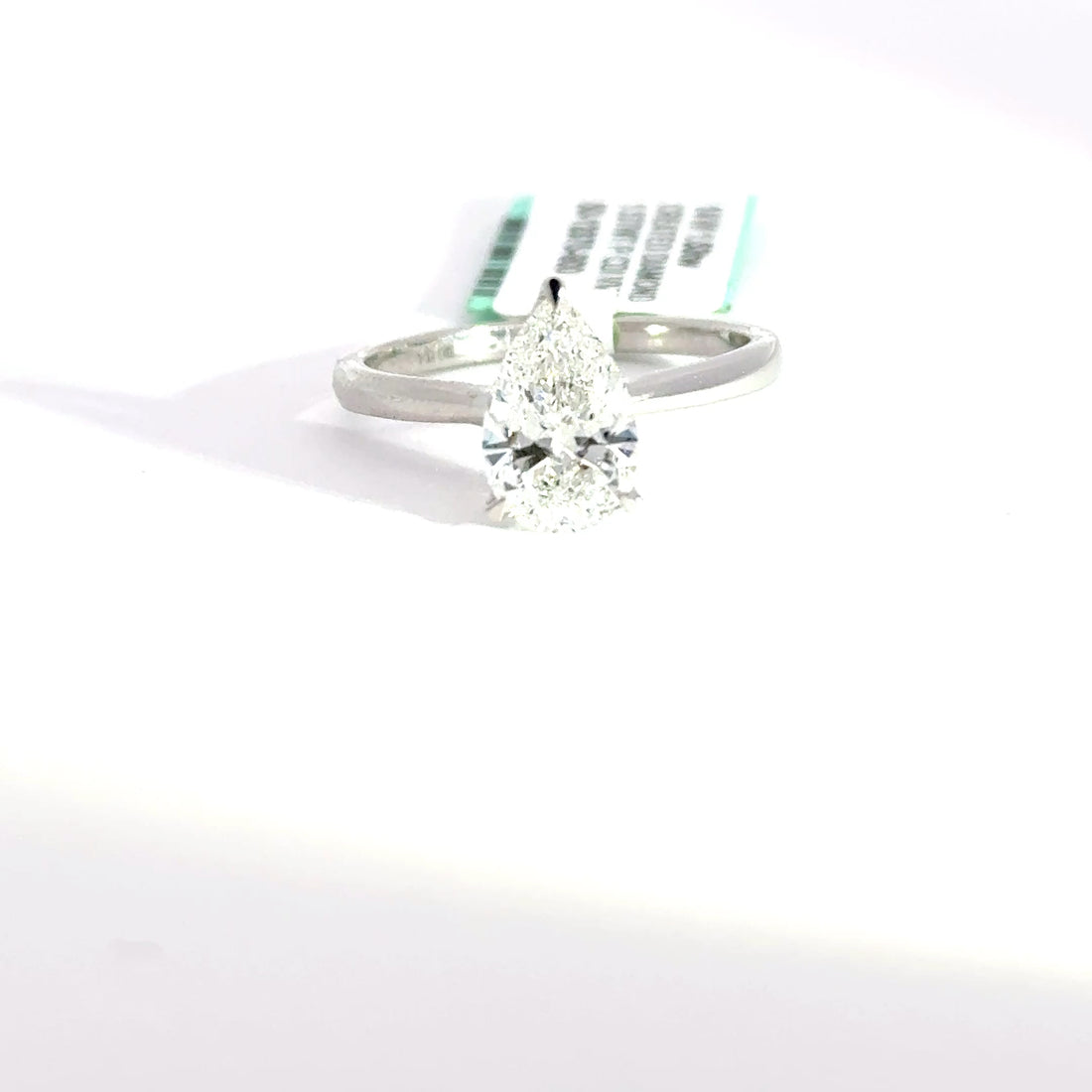 1.53 CTW Pear-Cut Lab Grown Diamond Engagement Ring