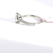 1.25 CTW Pear-Cut Lab Grown Diamond Engagement Ring view 3