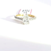 1.84 CTW Pear-Cut Lab Grown Diamond Engagement Ring view 2