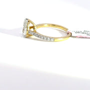 1.84 CTW Pear-Cut Lab Grown Diamond Engagement Ring view 3