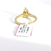 1.84 CTW Pear-Cut Lab Grown Diamond Engagement Ring view 4