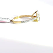 1.84 CTW Pear-Cut Lab Grown Diamond Engagement Ring view 5