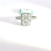 2.60 CTW Radiant-Cut Lab Grown Diamond Engagement Ring view 2