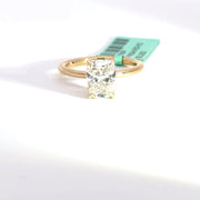 2.18 CTW Elongated Cushion-Cut Lab Grown Diamond Engagement Ring view 2