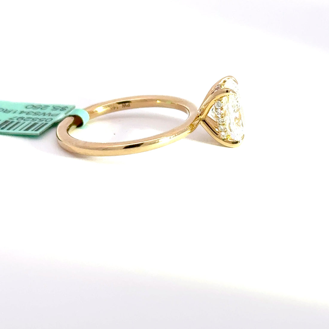 2.18 CTW Elongated Cushion-Cut Lab Grown Diamond Engagement Ring