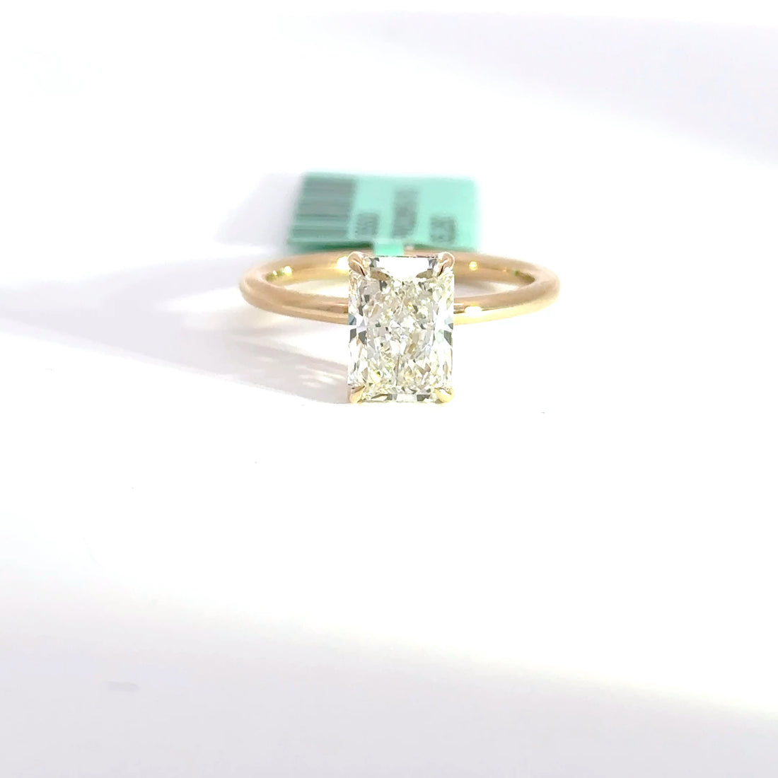 2.11 CTW Radiant-Cut Lab Grown Diamond Engagement Ring