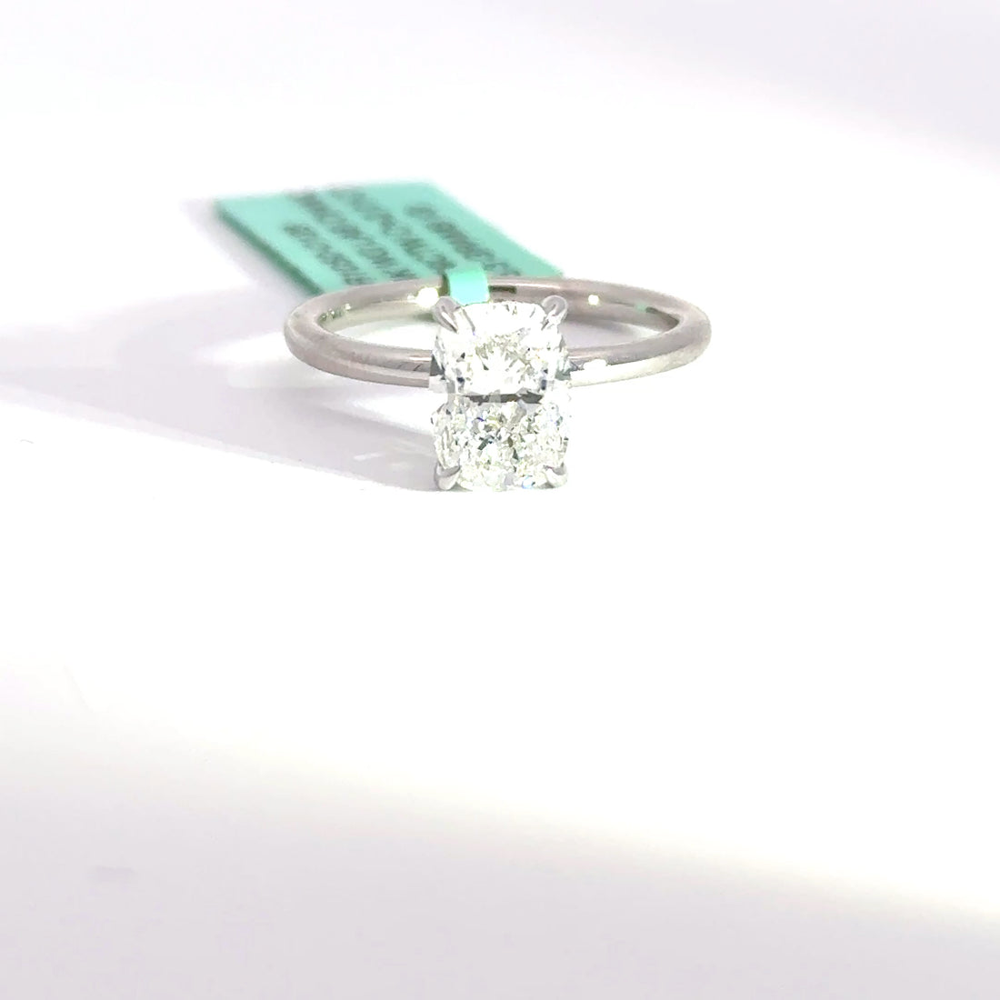 2.09 CTW Elongated Cushion-Cut Lab Grown Diamond Engagement Ring