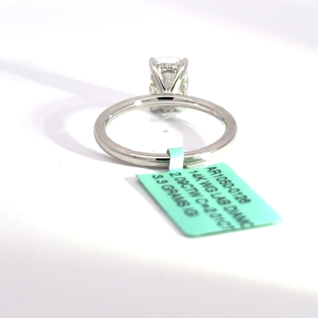 2.09 CTW Elongated Cushion-Cut Lab Grown Diamond Engagement Ring