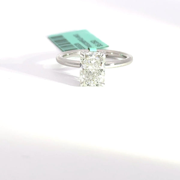 2.17 CTW Radiant-Cut Lab Grown Diamond Engagement Ring