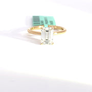 2.19 CTW Emerald-Cut Lab Grown Diamond Engagement Ring view 2