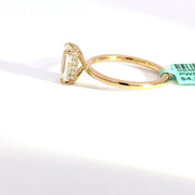 2.19 CTW Emerald-Cut Lab Grown Diamond Engagement Ring view 3