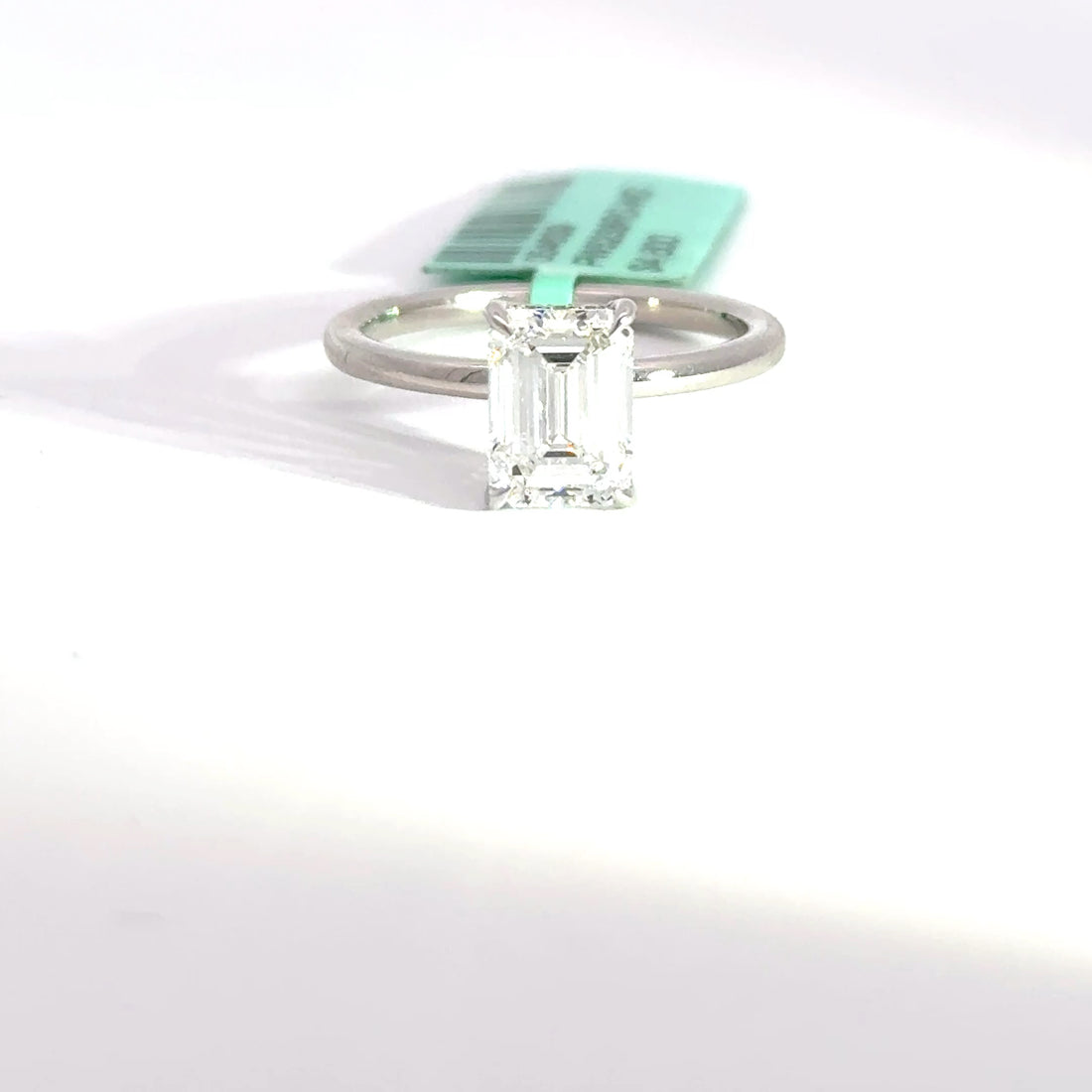 2.19 CTW Emerald-Cut Lab Grown Diamond Engagement Ring