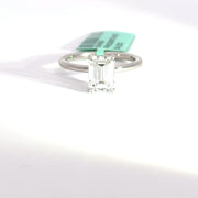 2.19 CTW Emerald-Cut Lab Grown Diamond Engagement Ring view 2