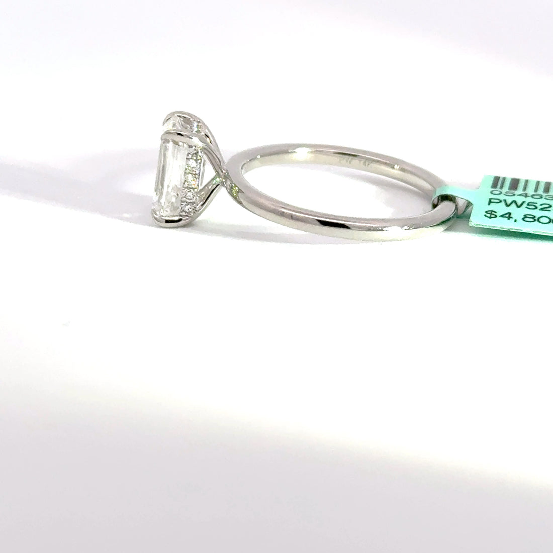 2.19 CTW Emerald-Cut Lab Grown Diamond Engagement Ring