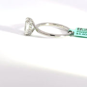 2.19 CTW Emerald-Cut Lab Grown Diamond Engagement Ring view 3