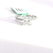 2.51 CTW Princess-Cut Lab Grown Diamond Engagement Ring view 2