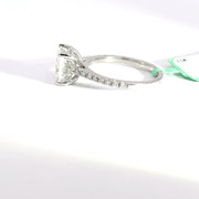 2.51 CTW Princess-Cut Lab Grown Diamond Engagement Ring view 3