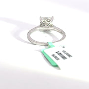 2.51 CTW Princess-Cut Lab Grown Diamond Engagement Ring view 4