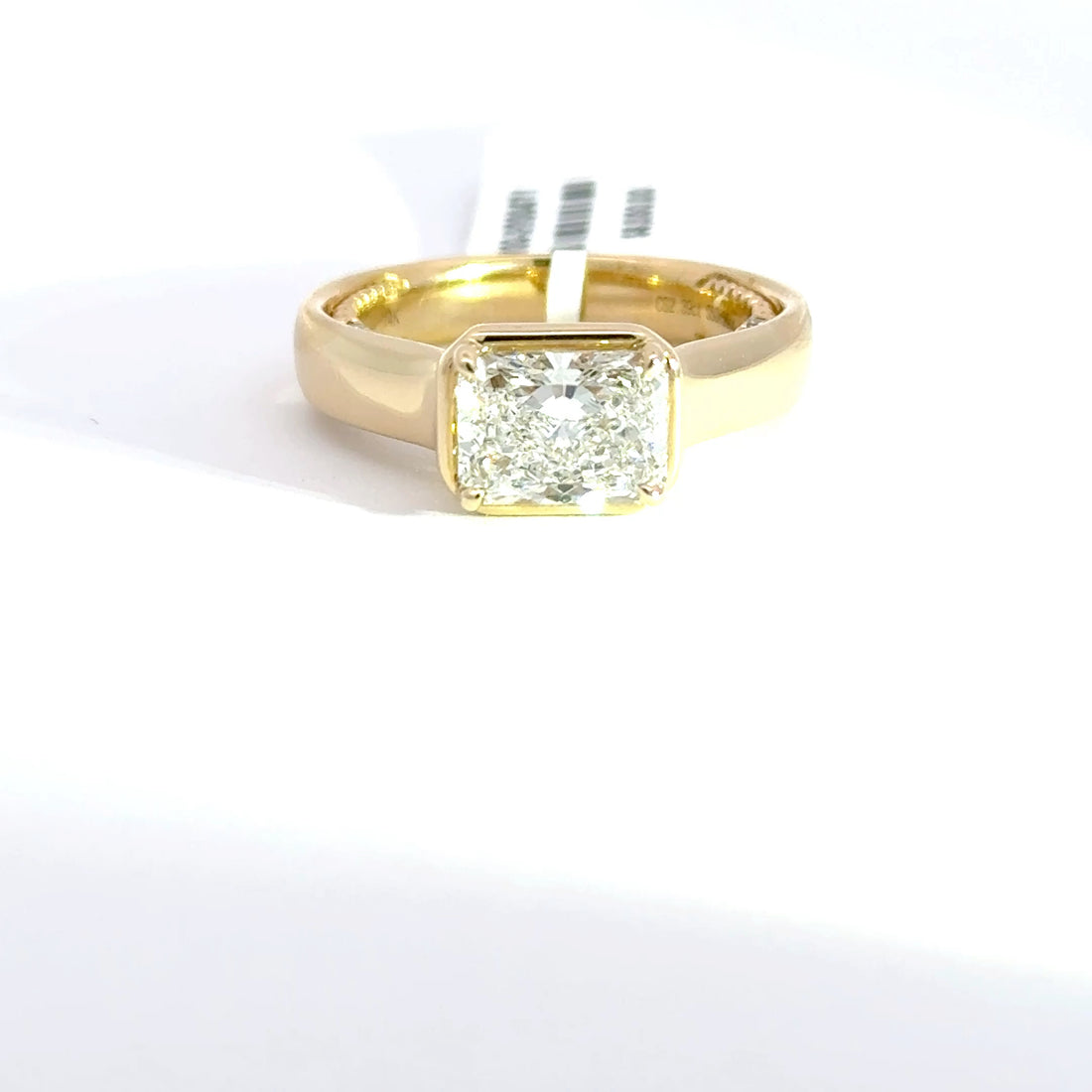 2.41 CTW Radiant-Cut Lab Grown Diamond Engagement Ring